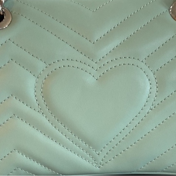 GUCCI GG Marmont Matelasse Leather Crossbody Bag Seafoam with original dustbag - Picture 15 of 15